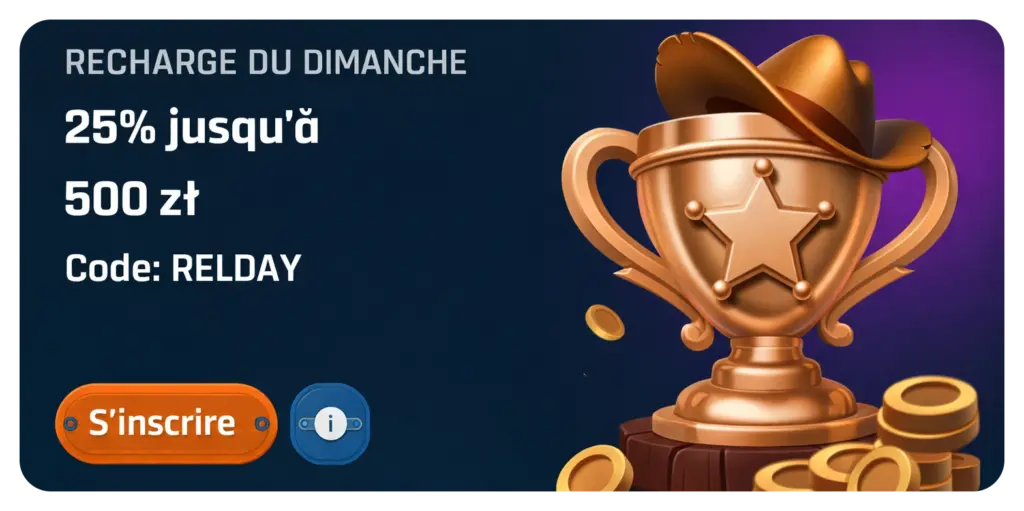 Profitez du bonus dimanche avec code RELDAY sur Ringospin